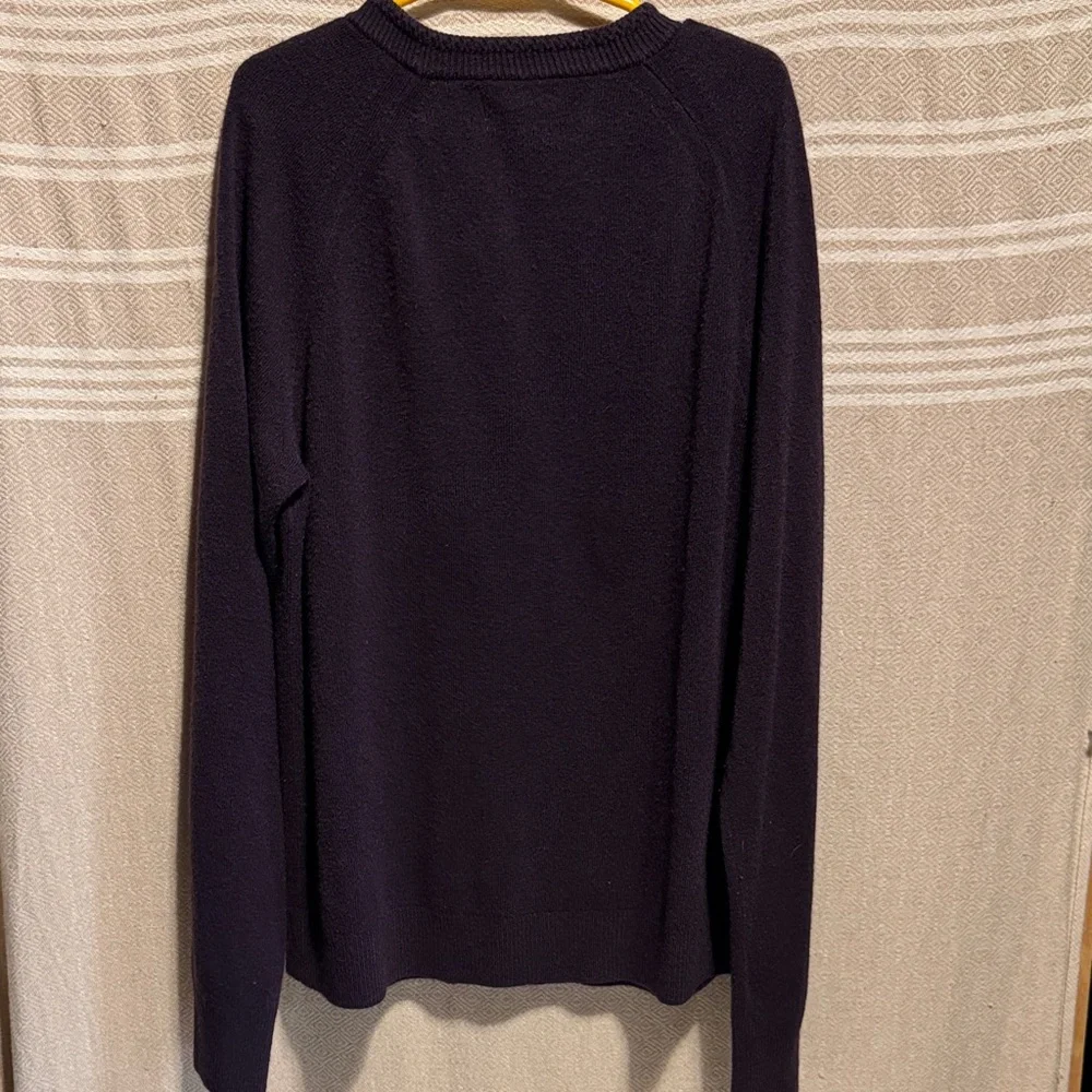 Karen Scott Deep Purple Button-Up Cardigan